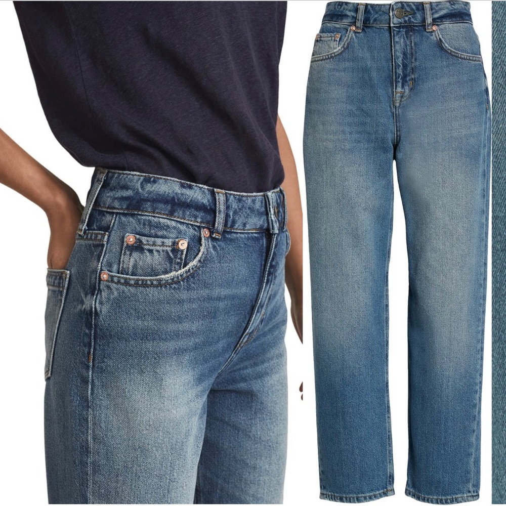 Reiss High Rise Blue Jeans - Picture 2 of 6